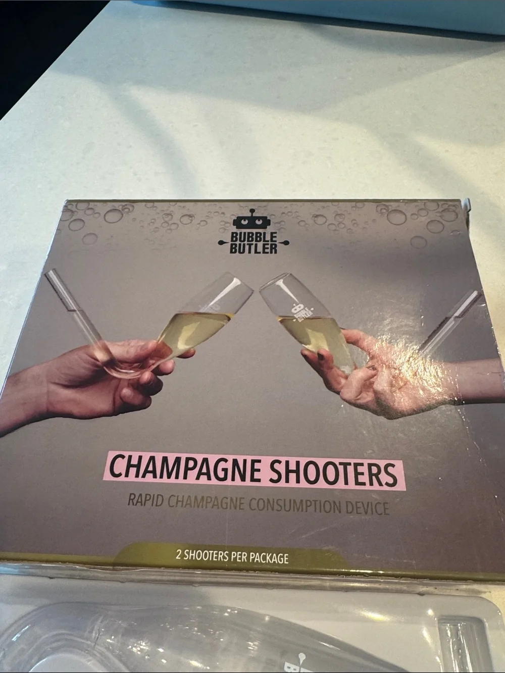 Champagne Shooters Set - Clear Champagne (2 Pack)